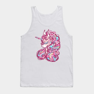 Christmas Candy Unicorn Tank Top